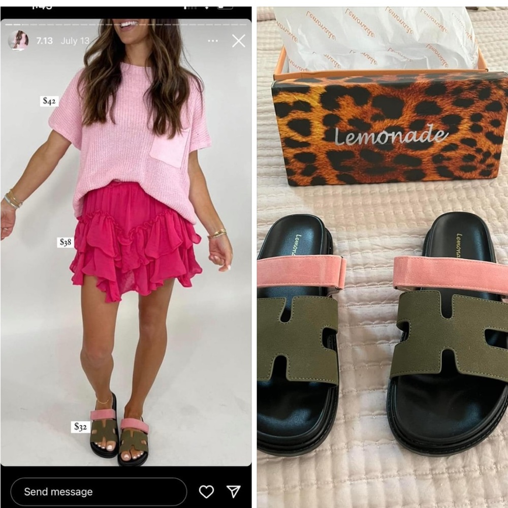 Brand new Shop Talulah slides in size 9